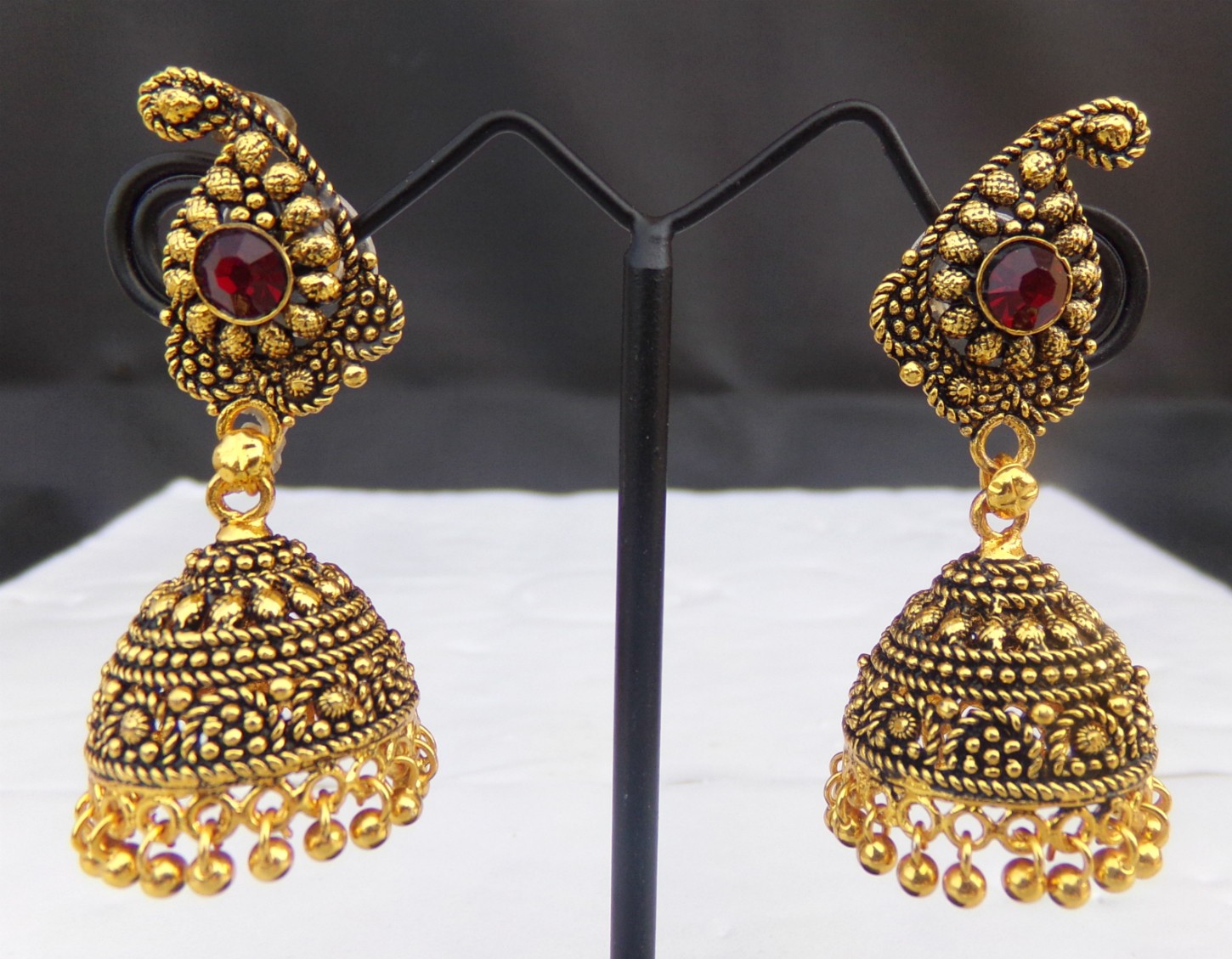 Bollywood south India gold plated small Jhumki For Girls and Women traditional