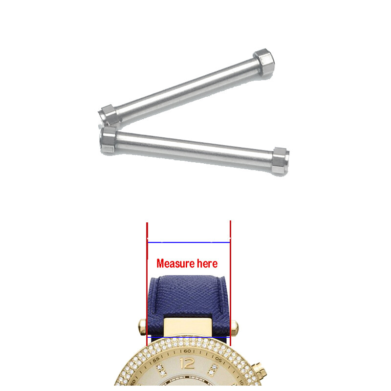2pcs Stainless Steel Screw Pins Tubes Replacement screws for MIchael Kors