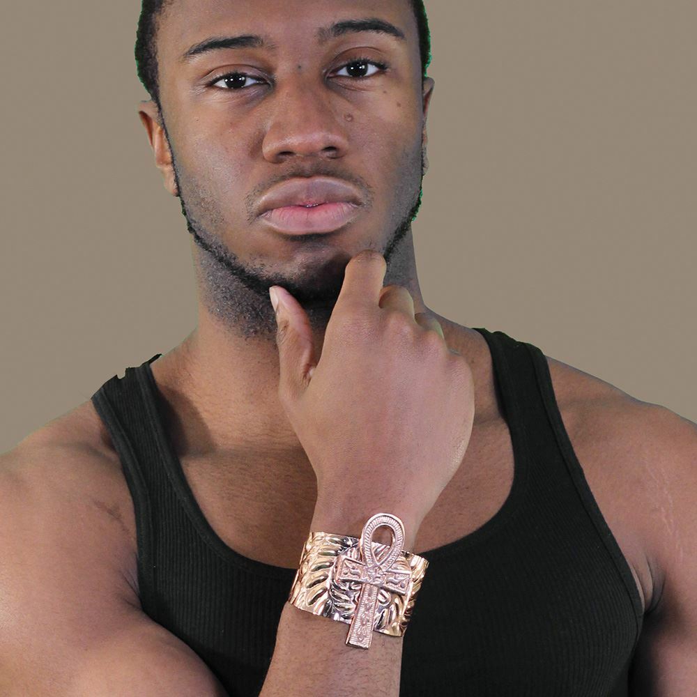 Jewelry Ankh Cuff Ankh Pendant | Anklets Wrist Bracelet Cuff Unisex (Copper)