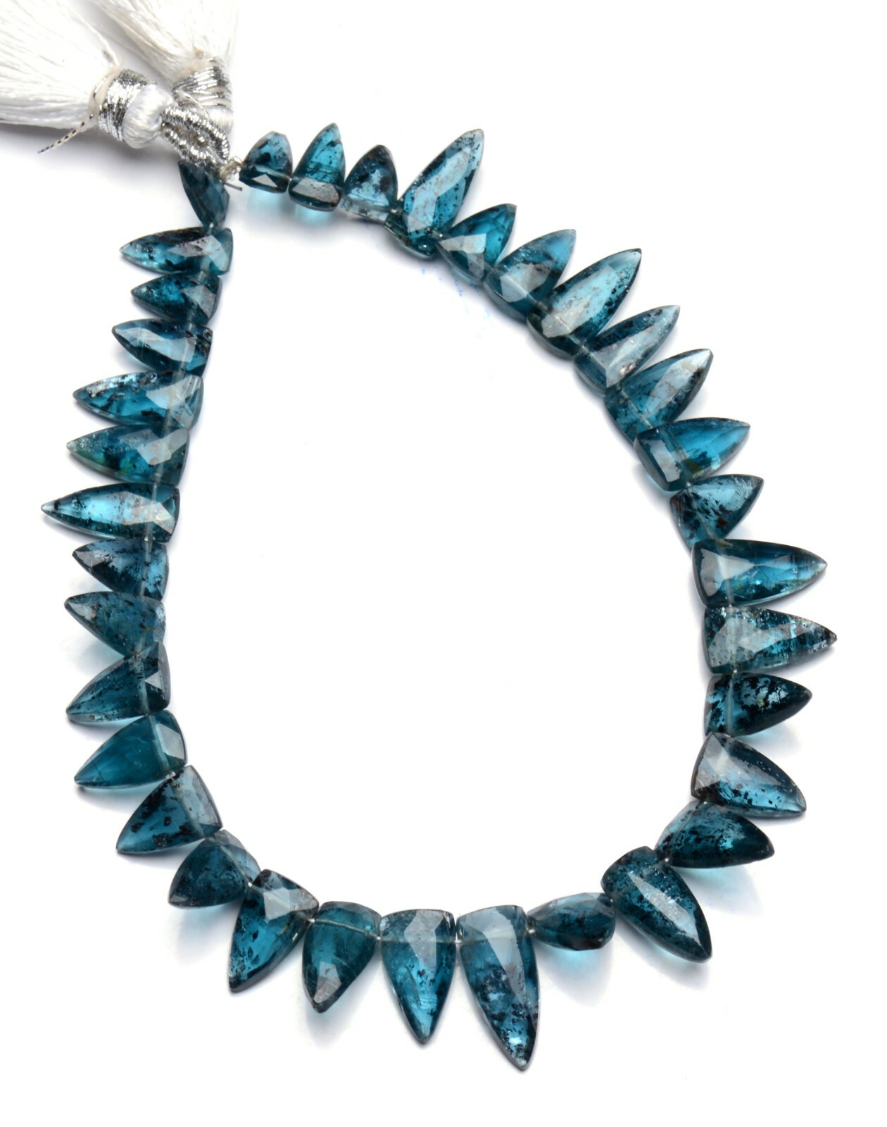 Green Imperial Kyanite Gem 8×4 to 13x6mm Size Faceted Fancy Shape Beads 8″