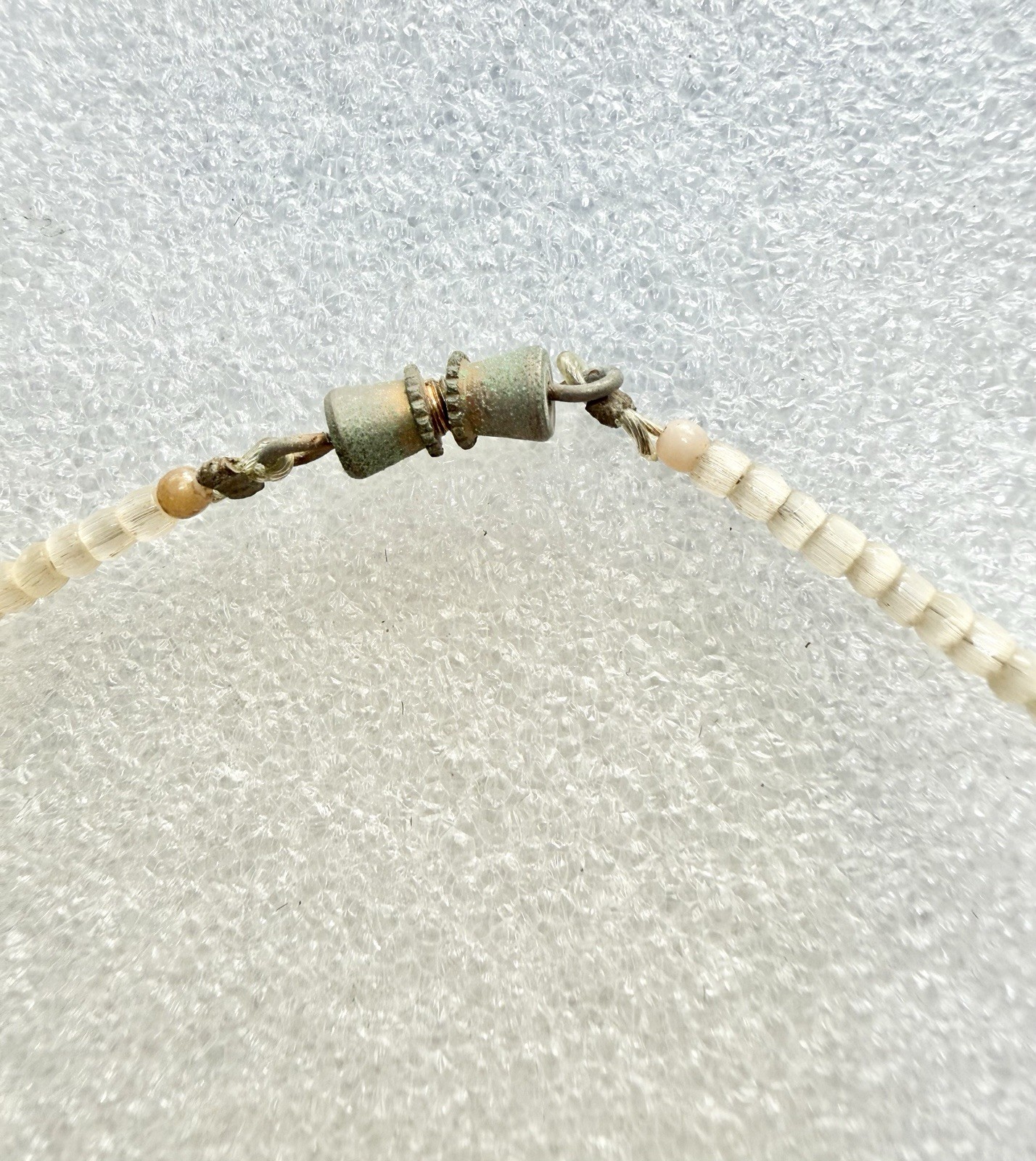 Vintage 1970s HEISHI With 3 Genuine Shark Teeth & Blue Gem 18” Necklace