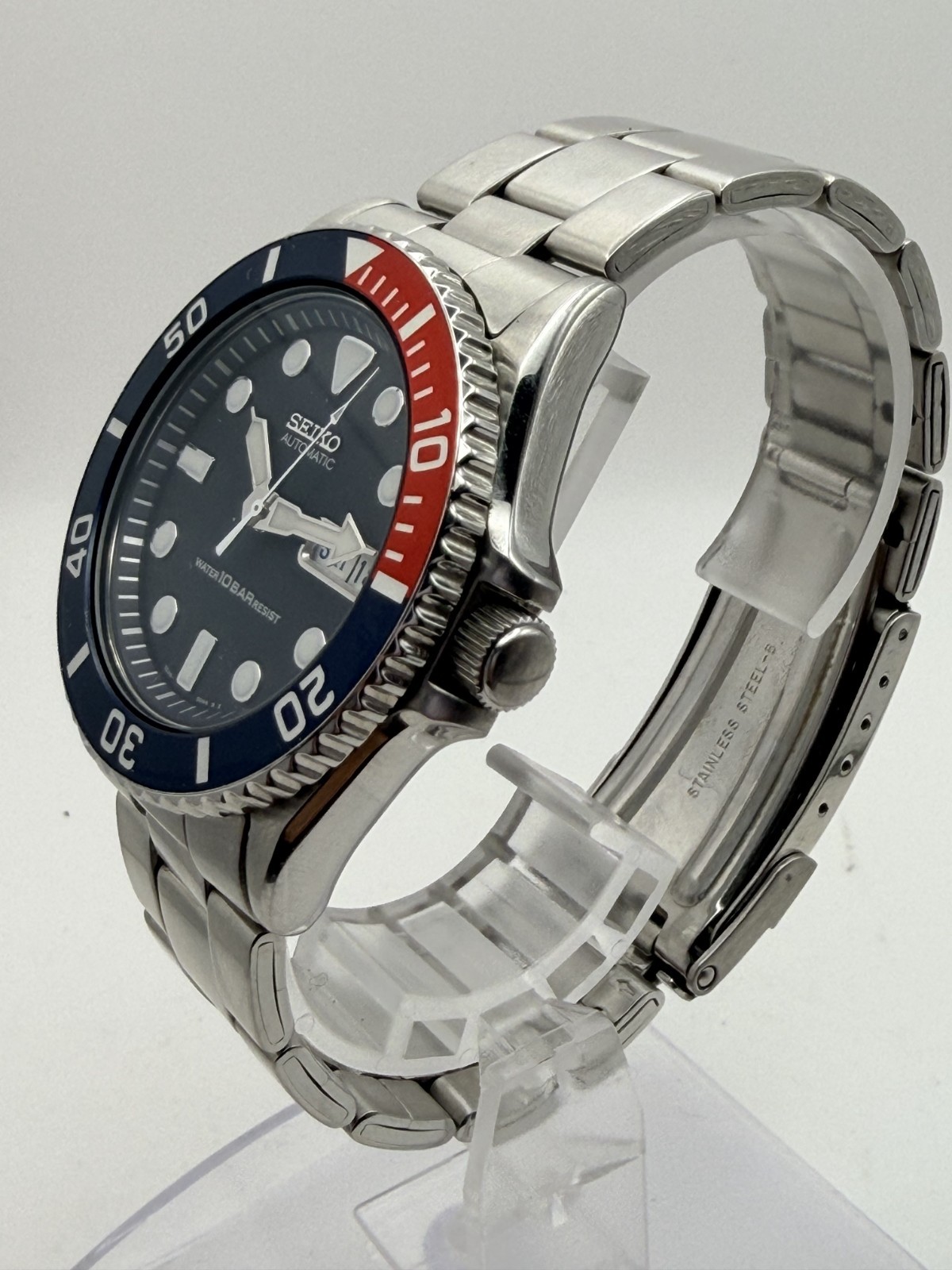 [Near MINT] Seiko Diver 100m SKX033 7S26 -0040 Pepsi Automatic Mens Watch