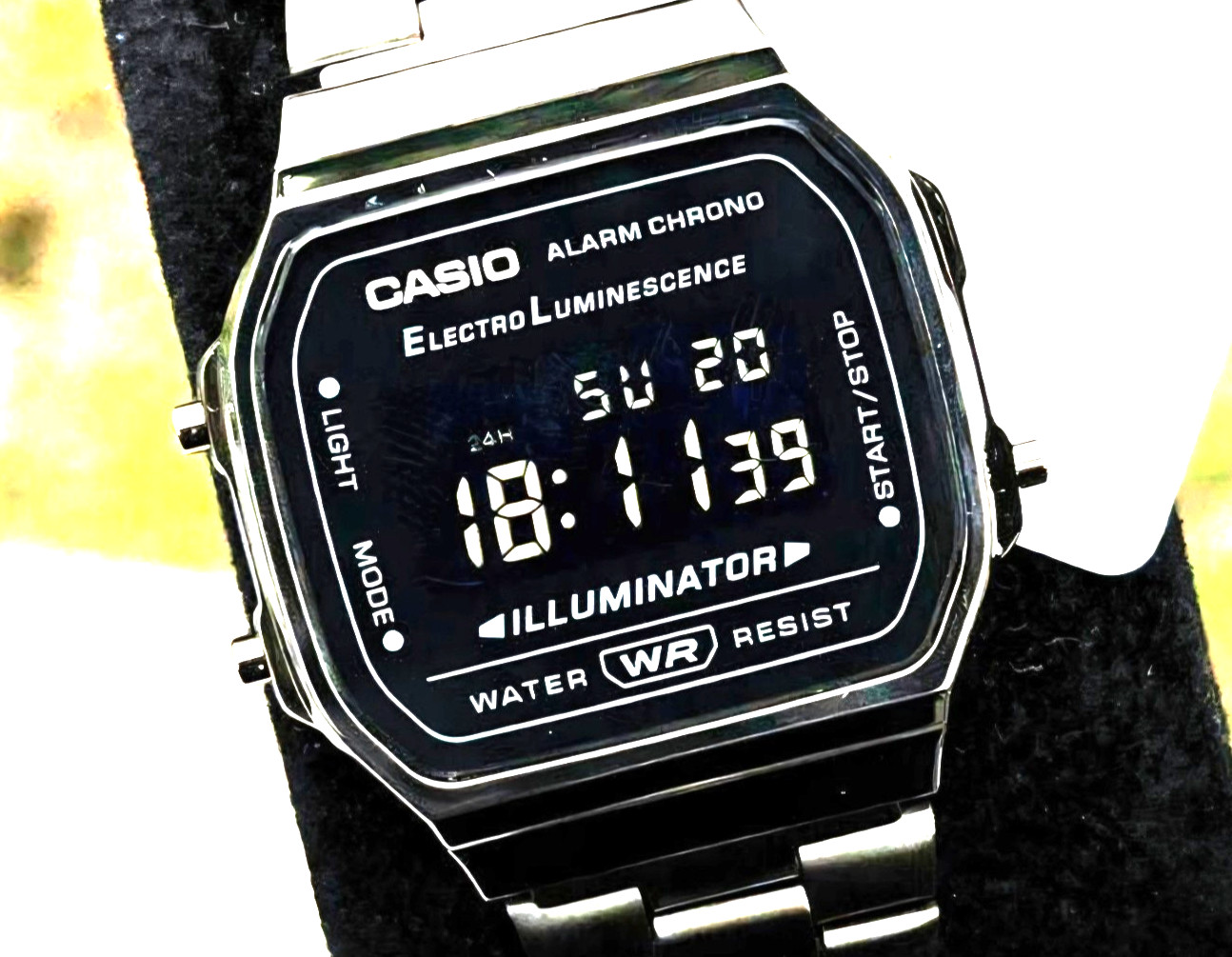 Casio A-168 Vintage Series Total Black Classic Digital Watch