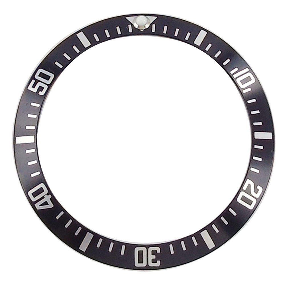 38mm/30.6mm Black Aluminum Alloy Watch Bezel Insert Fit For 40mm Mens Watch