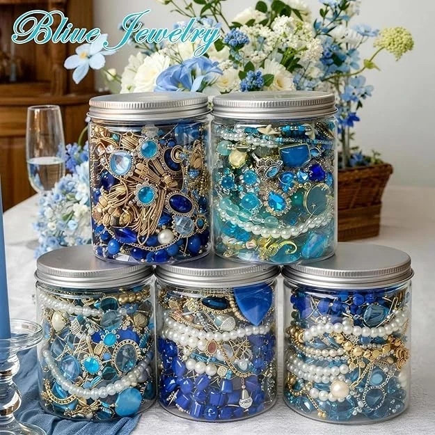 Mystery Jewelry Jar Bundle – Surprise Vintage Jewelry Box for Women,Gift Jewelry