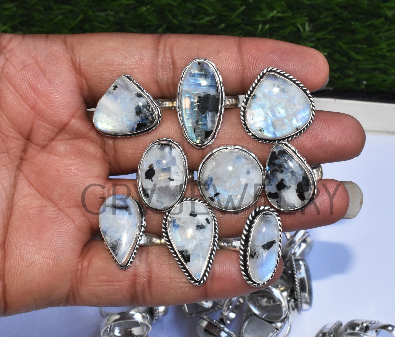 1-500 Pcs Pyrite Druzy In Wholesale Rings Lot: Silver Plated Whr-67