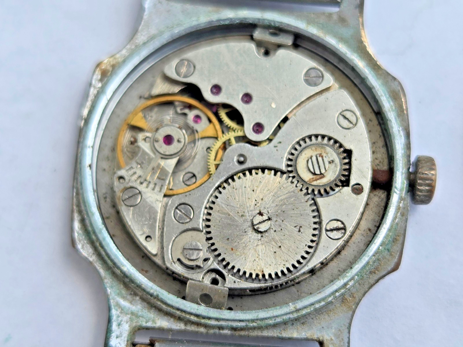 Russian Wristwatch Watch Pobeda , Victory . Made in USSR . Not working for parts
