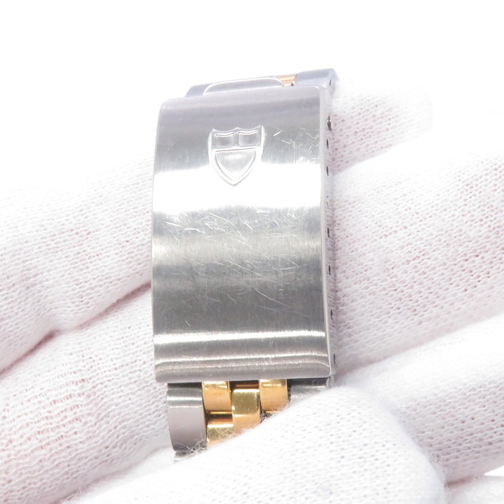 TUDOR Prince Oyster Date 34mm Stainless Steel/K18YG/Gold Plated Gold Dial 74033