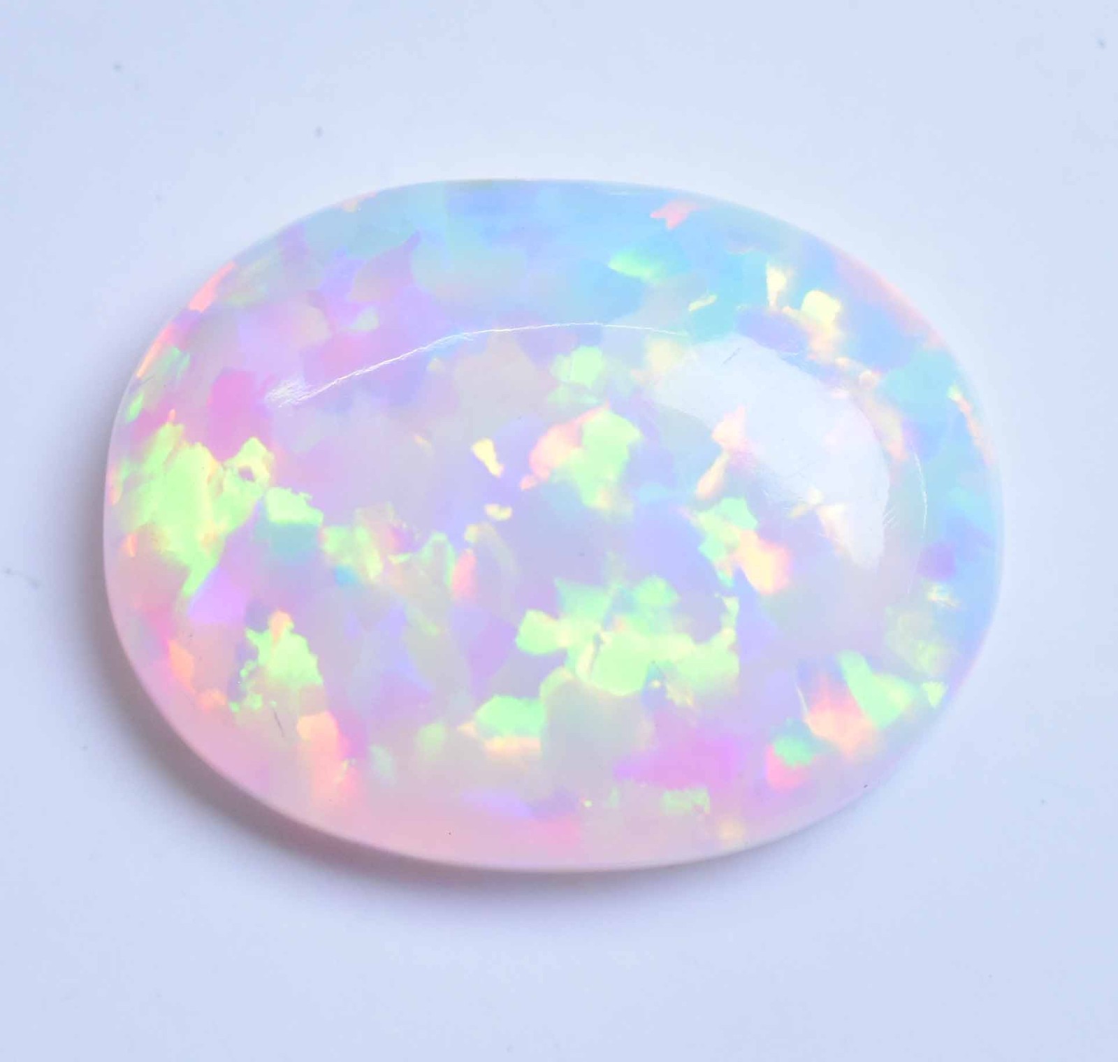12.75 Ct Natural Ethiopian Fire Opal Certified Play of Color Untreated Gemstone
