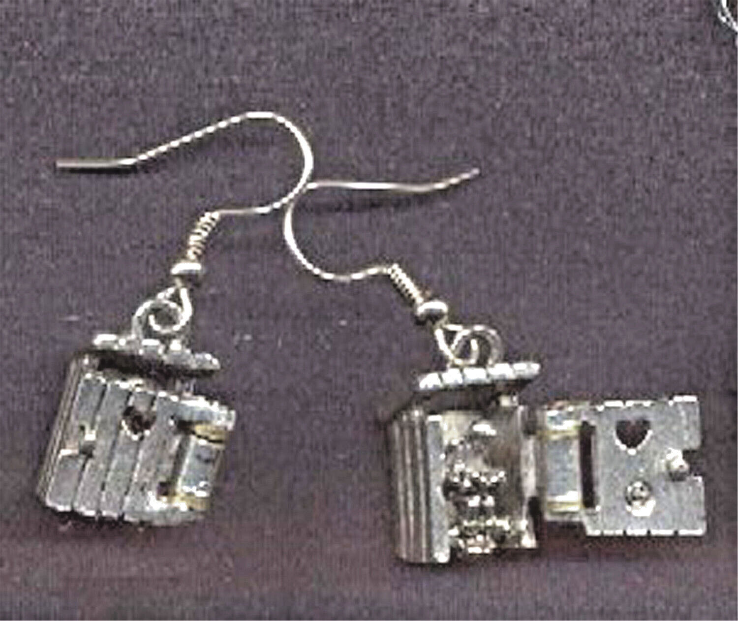 Funny OUTHOUSE EARRINGS-Camping Country Bathroom Charm Costume Jewelry-OPENS!