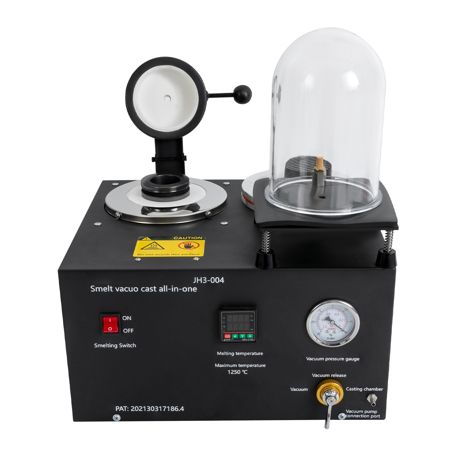2KG Cast Vacuum Machine 1/2HP Jewelry Silver Precious Metal Melting Casting Tool