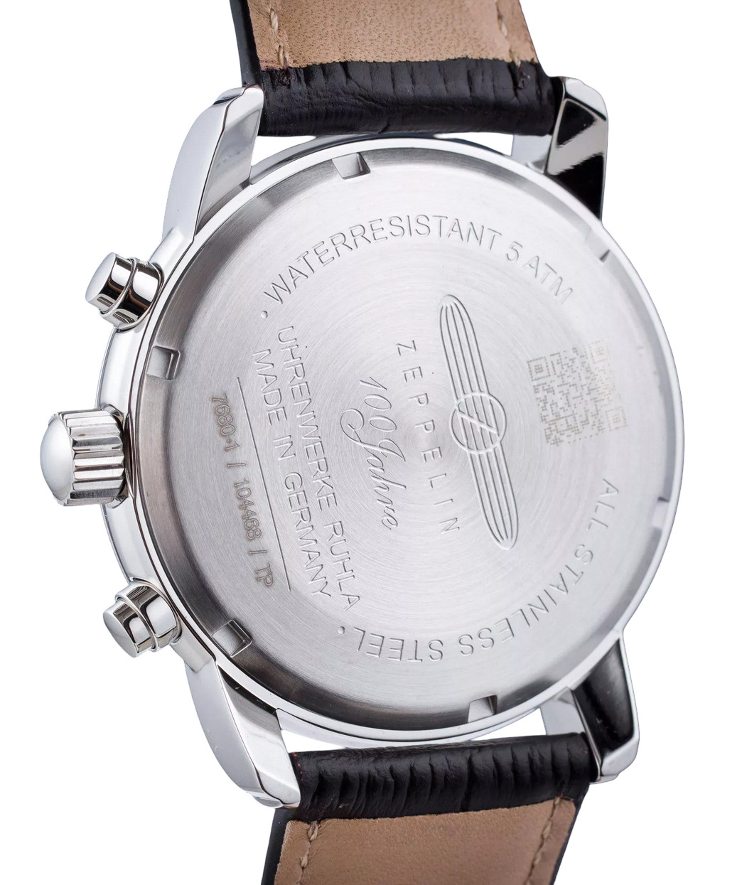 Zeppelin 100th Anniversary Men’s Chronograph Silver Dial Quartz Watch 7680-1
