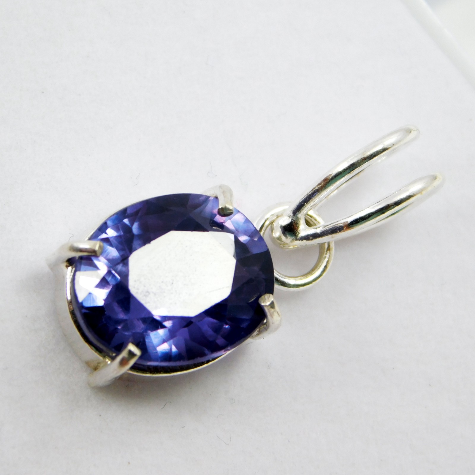 CERTIFIED 18.70 Ct Natural California Rare Blue Benitoite Pendant Gemstone✔