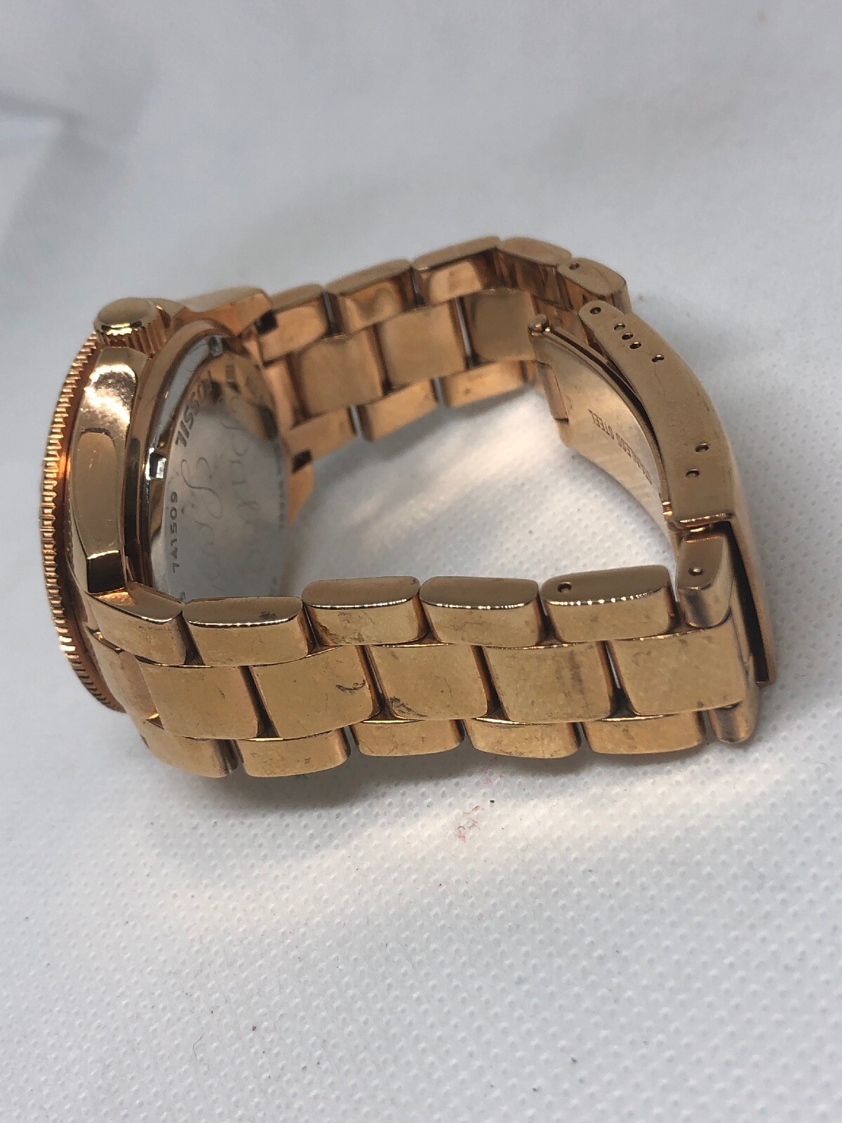 Fossil AM4483 Women’s Stainless Steel Analog Rose Gold Dial Genuine Watch HG49