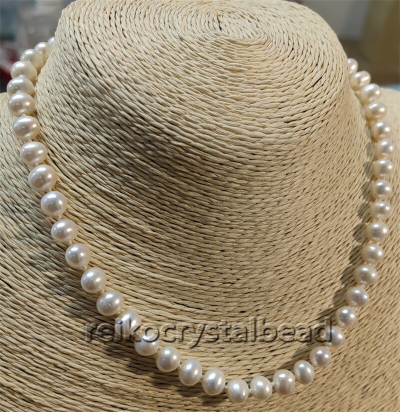 22″ 16” 18” 20″ AAA 7-8MM SOUTH SEA NATURAL white PEARL NECKLACE 14K GOLD