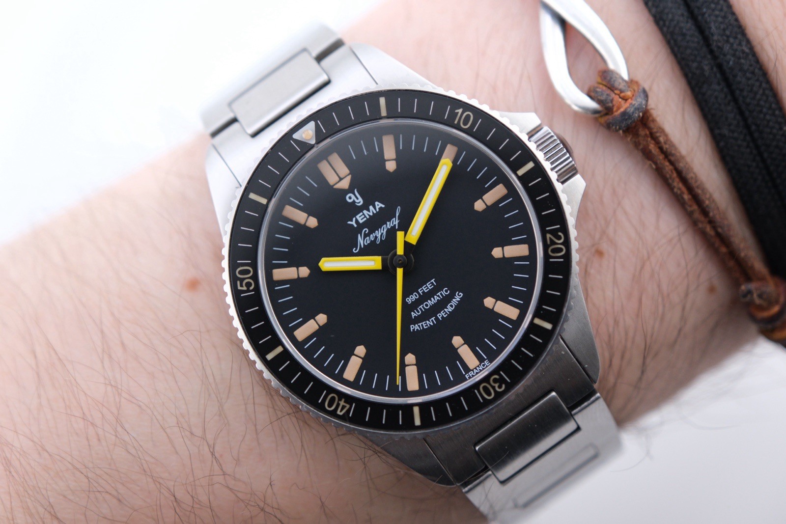 Yema Navygraf Heritage YNAV2019-AMS 300m Diver.No Date. Full Set Clean 7.5” 2022