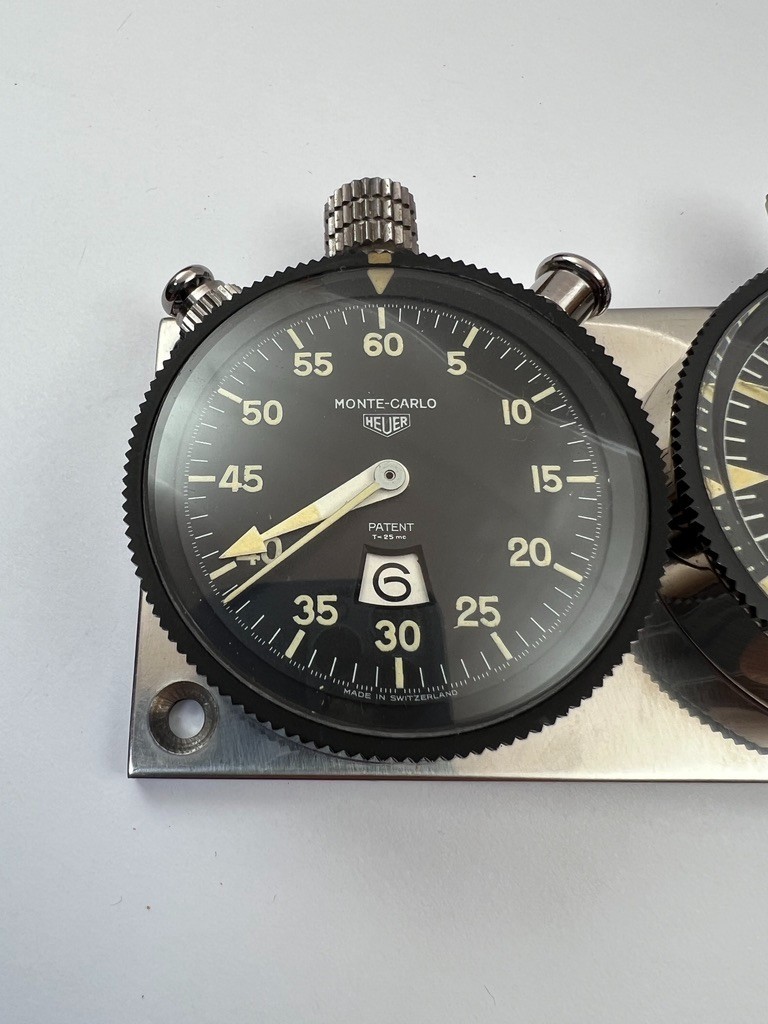 Heuer (Monte-Carlo Master-Time) Rally – Vintage Dashboard Chronograph Watch