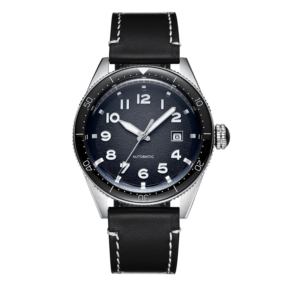 Black AUTAVIA Men’s Luxury Watch with Premium Japan Miyota Movement, 50m/165Ft