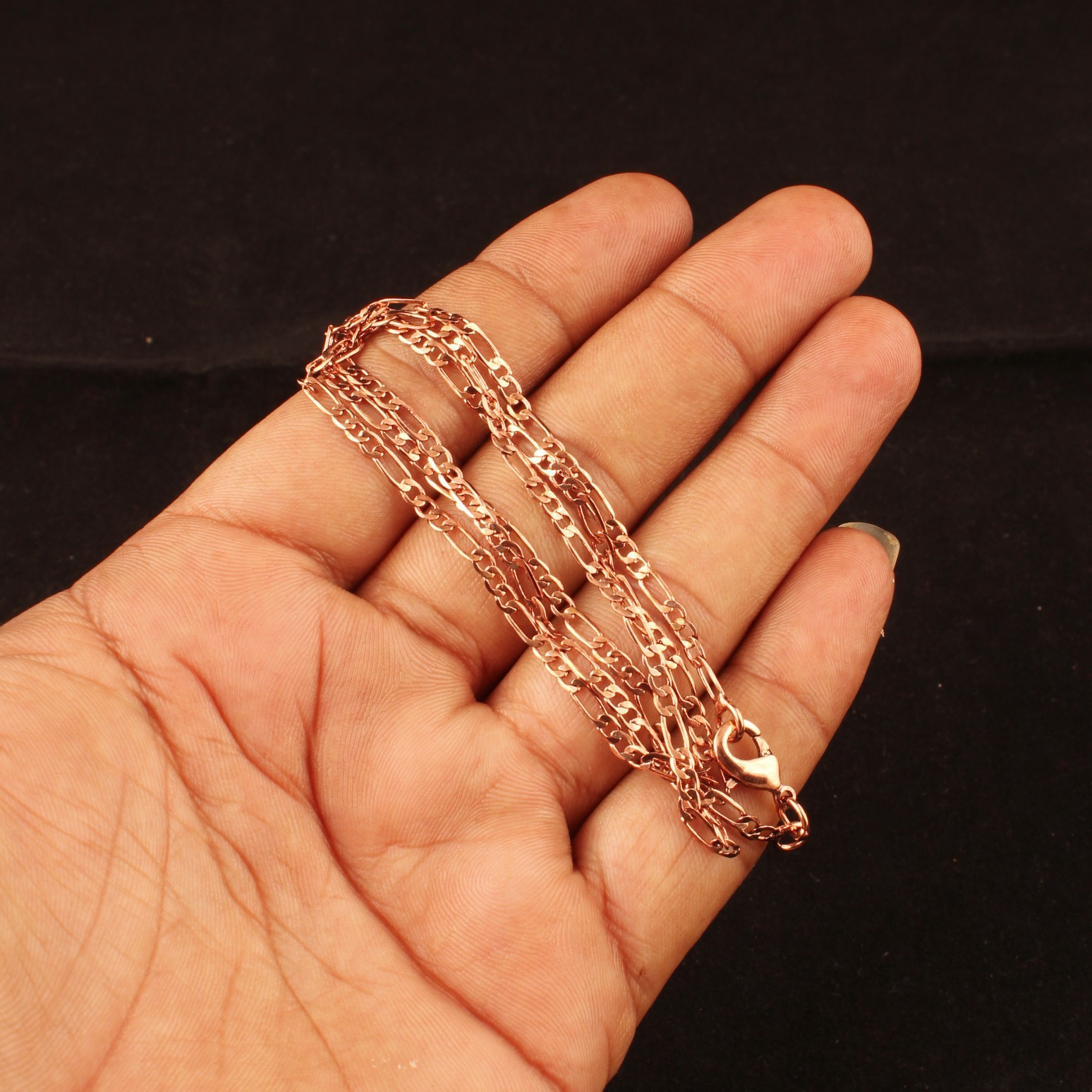 Pure Copper Chain Necklace for Women, Style Fashion Chain, Lightweight Jewelry