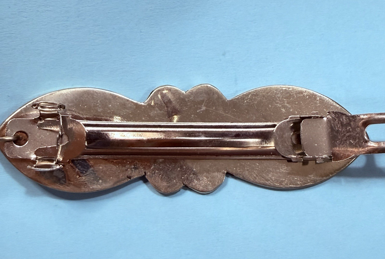 Abalone And Mother Of Pearl Shell Inlay Flower Hair Clip 3.5 Inches