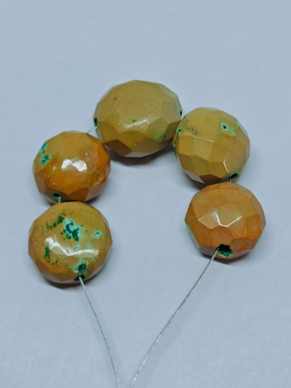 Turquoise Faceted Rondelle Beads Natural Gemstone Spacer Beads Jewelry Making.