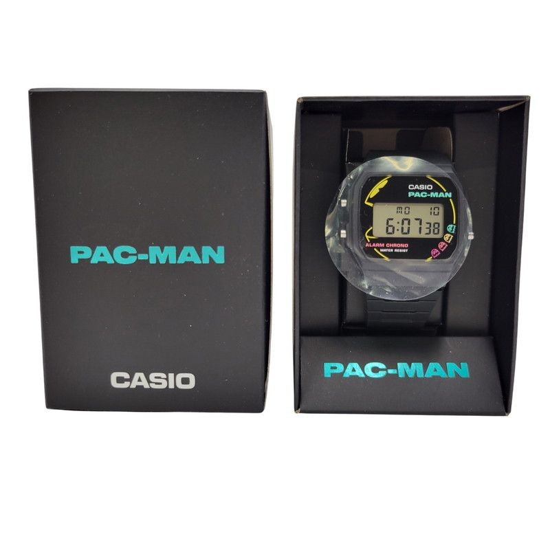 Used excellent condition CASIO PAC MAN DIGITAL QUARTZ F 91WPC 1ADR digital quart