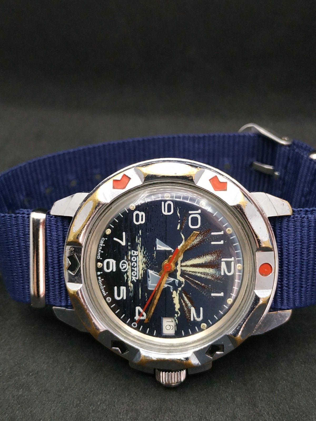 Russian Men’s Watch Vostok Komandirskie Sailboat Mechanical USSR Soviet Vintage