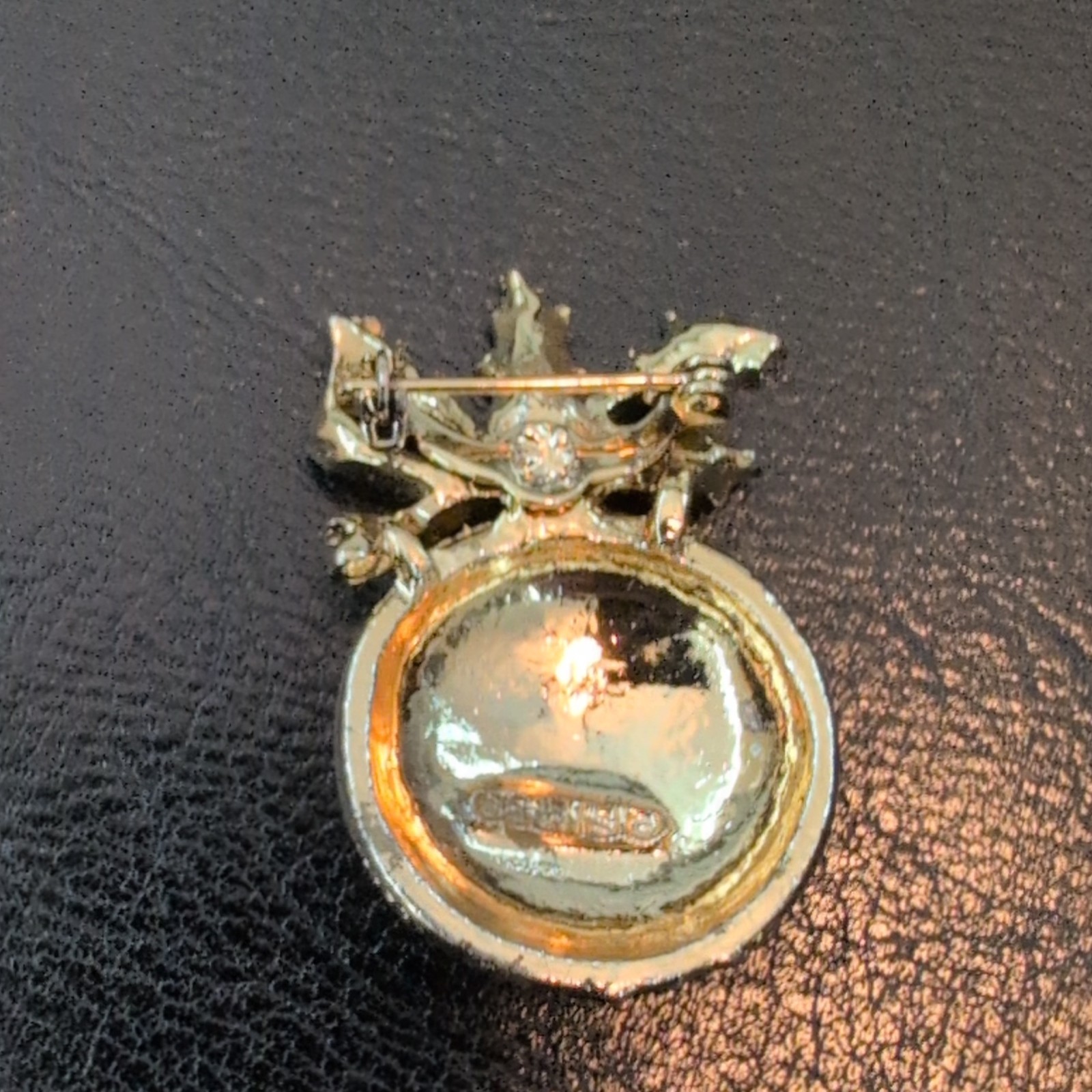 Vintage Gerry’s Gold-Tone Christmas Ornament Brooch