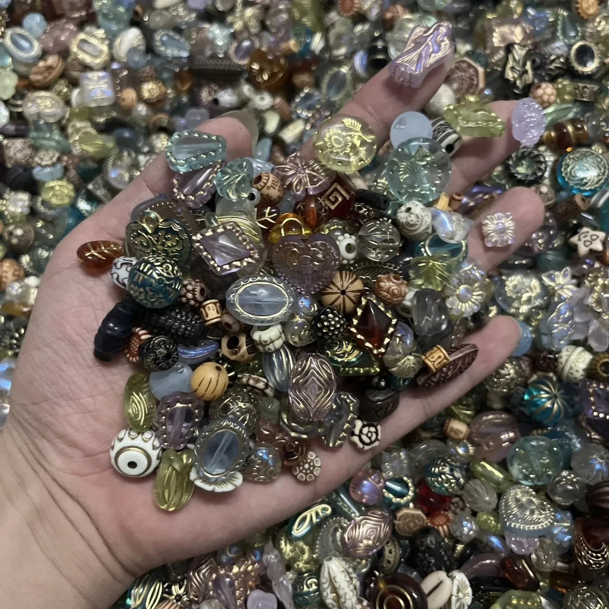 Vintage Now Bulk Jewelry bead Lot 130Pc ALL Brand New Untested 200+Mix and Matc