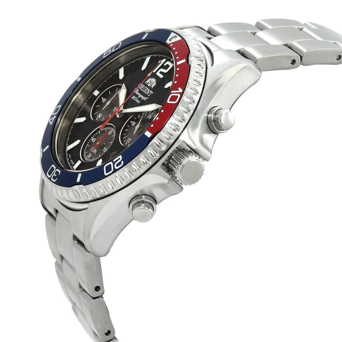 Orient Mako Solar Chronograph Blue Dial Men’s Watch RA-TX0201L10B