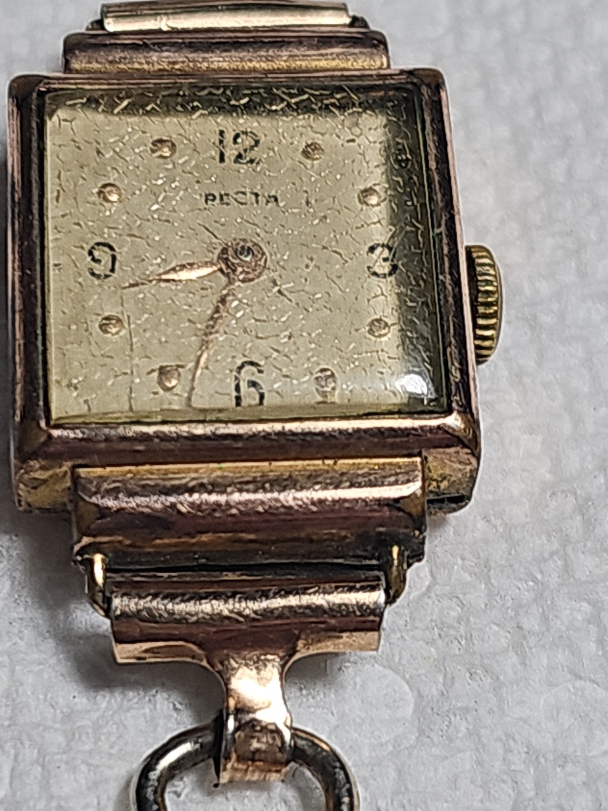 RECTA Antique Women’s Gold Plated Watch For PARTS – REPAIR