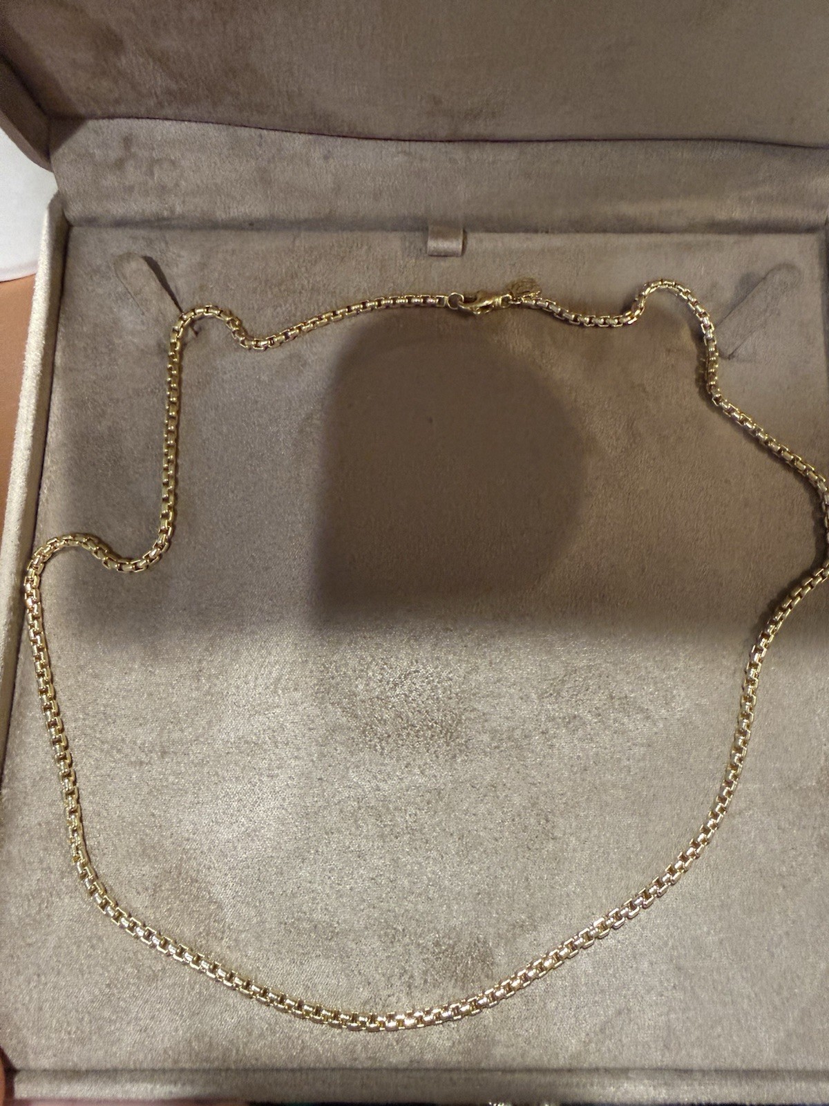 David Yurman 18k (750) 2.7mm 22in, 29 Grams Yellow Gold