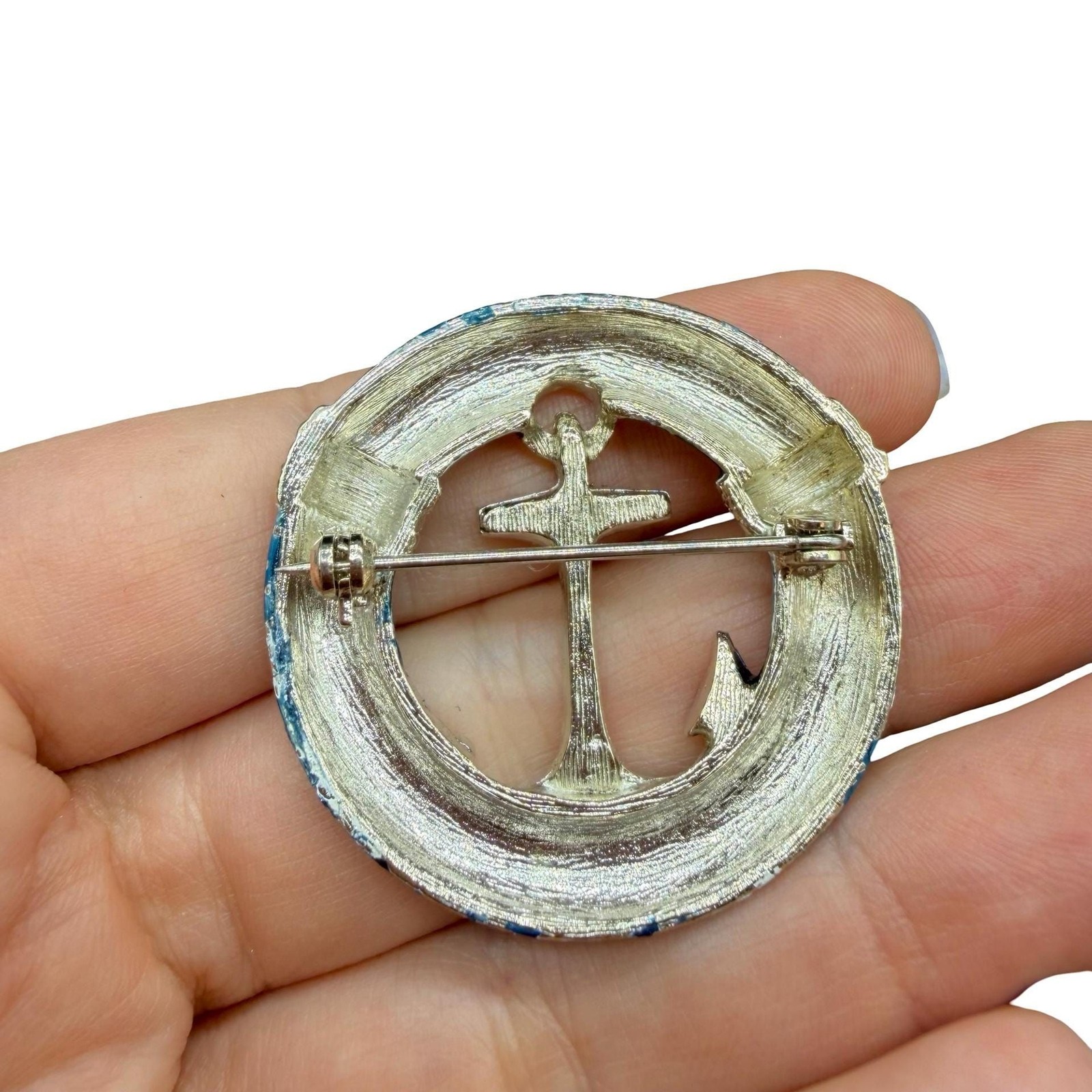 Vintage Jewelry Nautical Brooch Anchor Pin