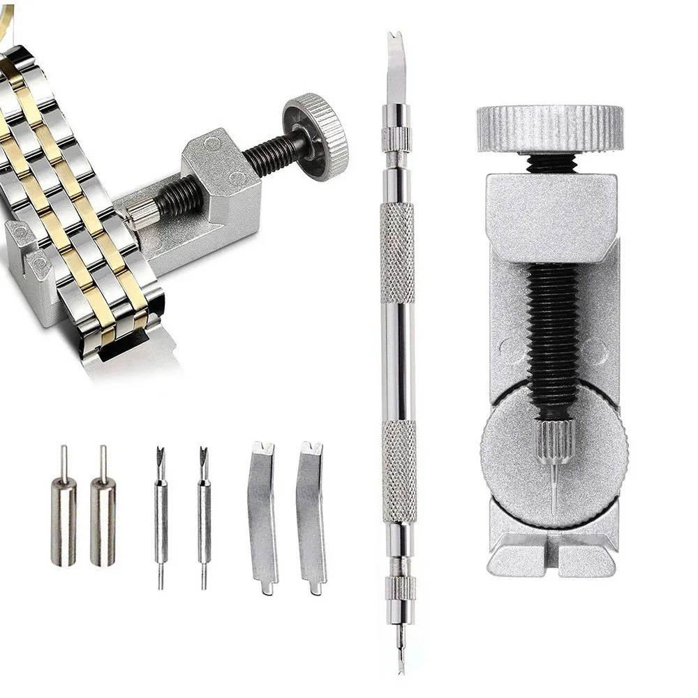 Watch Band Link Remover Pin Repair Tool Kit Bracelet Strap Adjustment Se