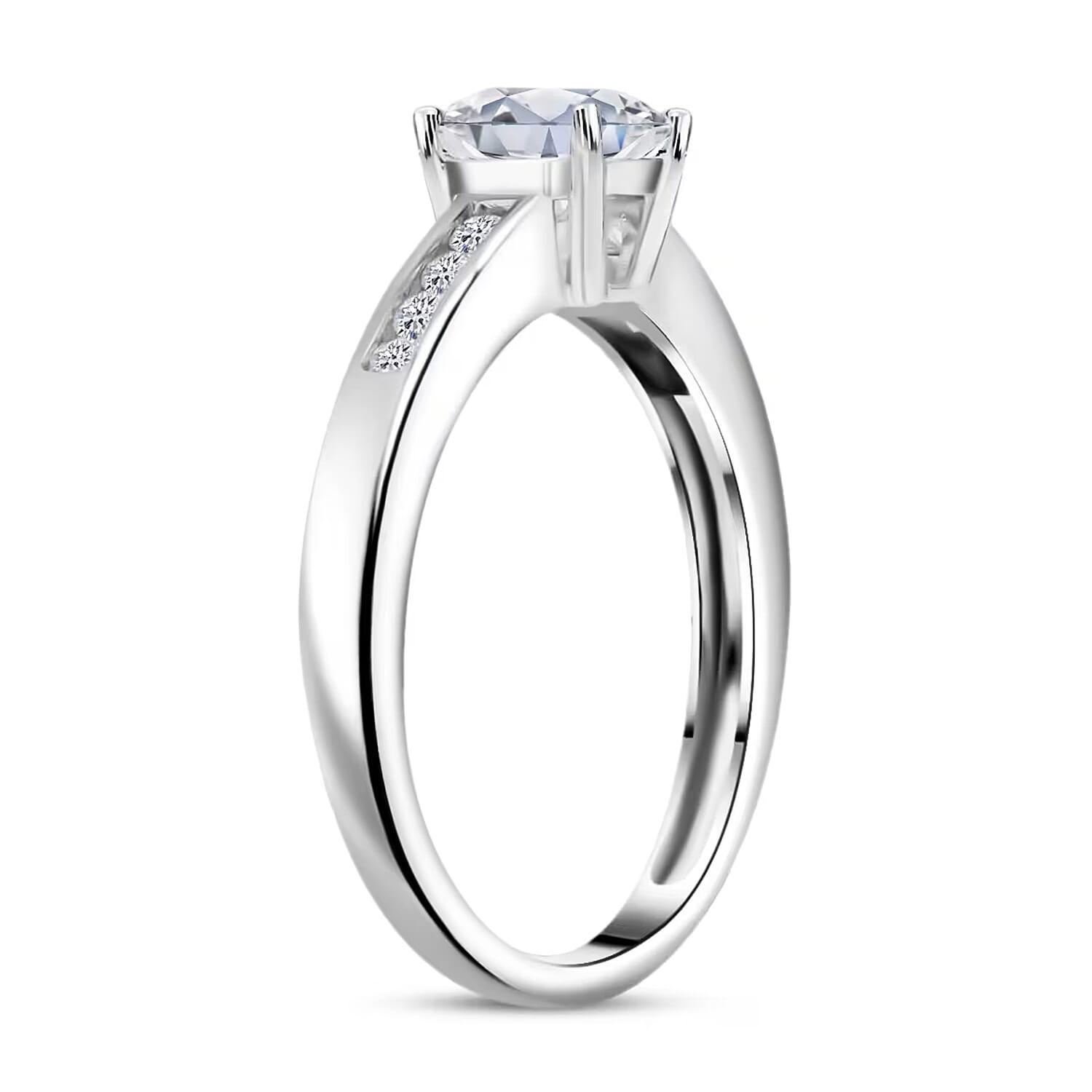 Luxuriant Lab Grown Diamond G-H SI 1.25 ctw Ring in 14K White Gold Size 9.0