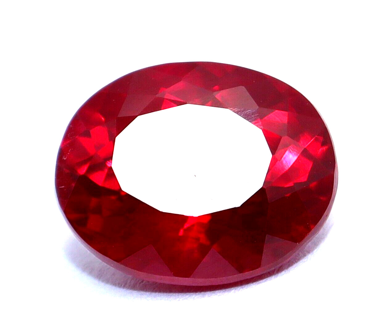 4.35 Ct Certified Natural Ruby Red Oval Shape Loose Gemstone With Free Gift