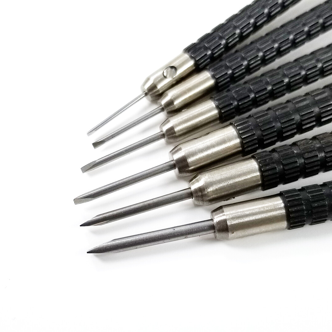 TIMELAB Watch Jewelry Repair Tool Precision Screwdriver FLAT HEAD Blade 9 PCS