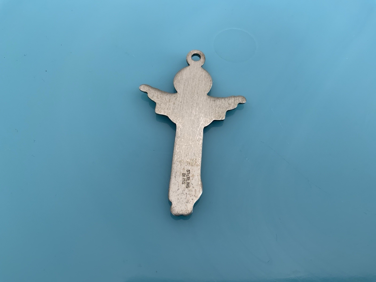 Sterling Silver Bliss Trinity Father Son Holy Spirit Cross Crucifix Pendant 6g