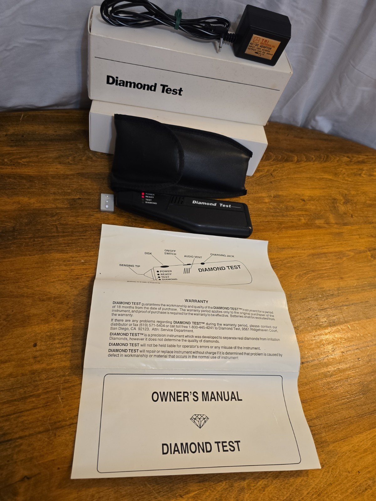 110 volt Diamond Test Electronic Tester USA W/BOX