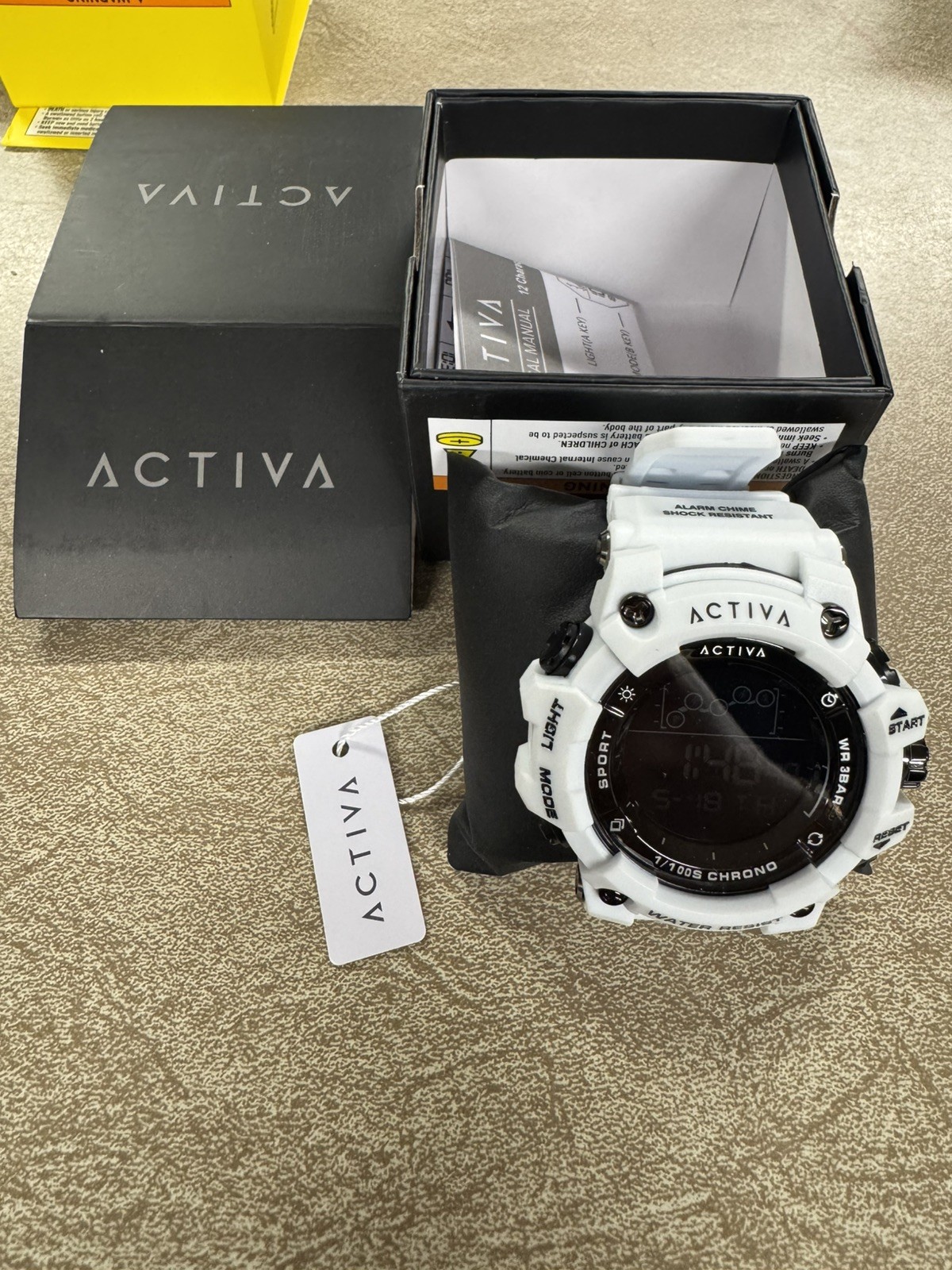 Activa Summit X Invicta Unisex Digital Watch – 50mm. White (ACW8082-024)