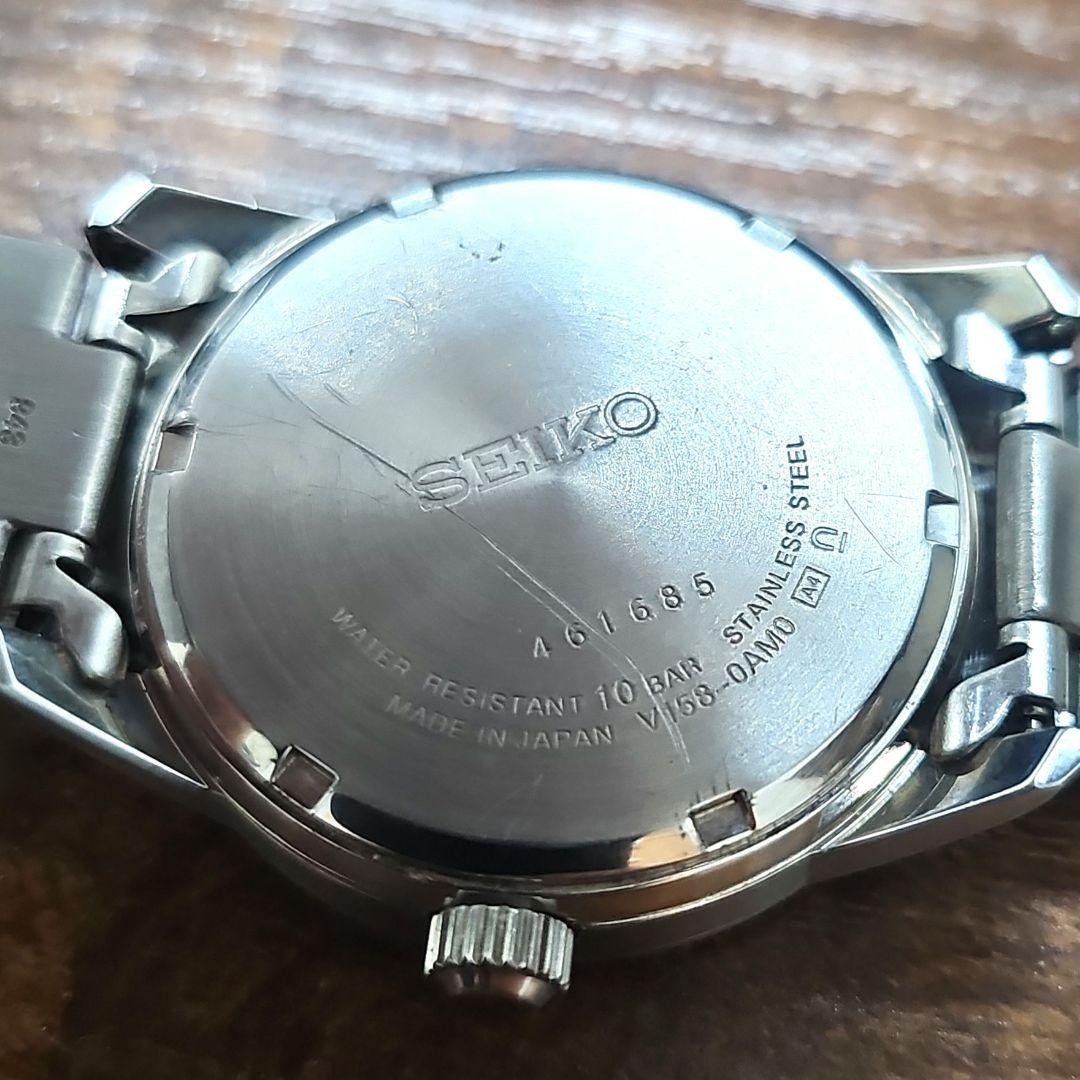 Seiko V158-0AM0 Solar Watch Mens Wrist 19cm/7.5in