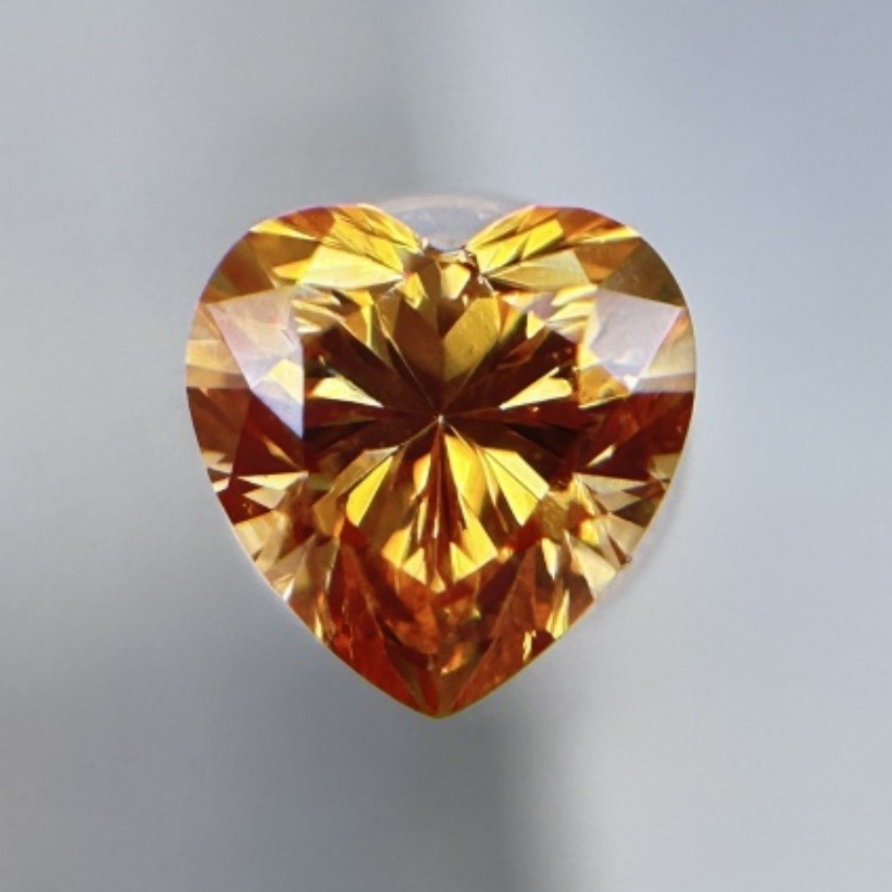 Loose Moissanite Heart Cut Gemstone Multicolored 1pcs 4x4mm 0.3ct-9x9mm 3.0ct