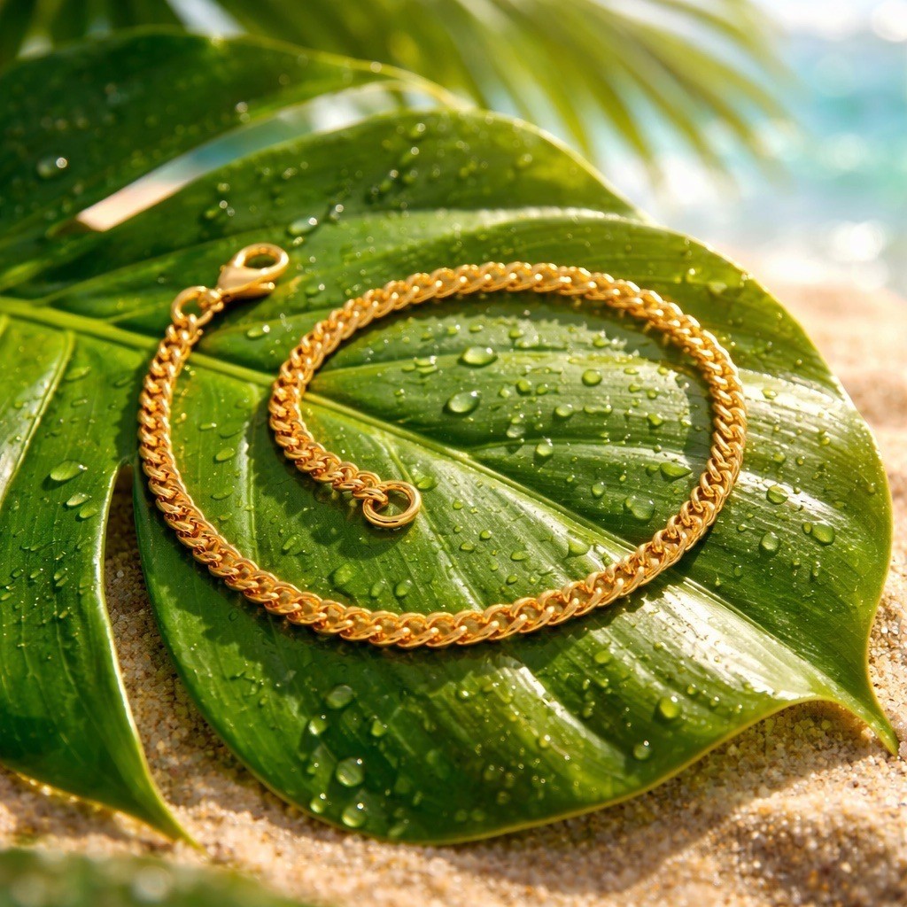 Solid Copper Anklet CA611G -1/8 inch wide – 8 to 11 inch lengths