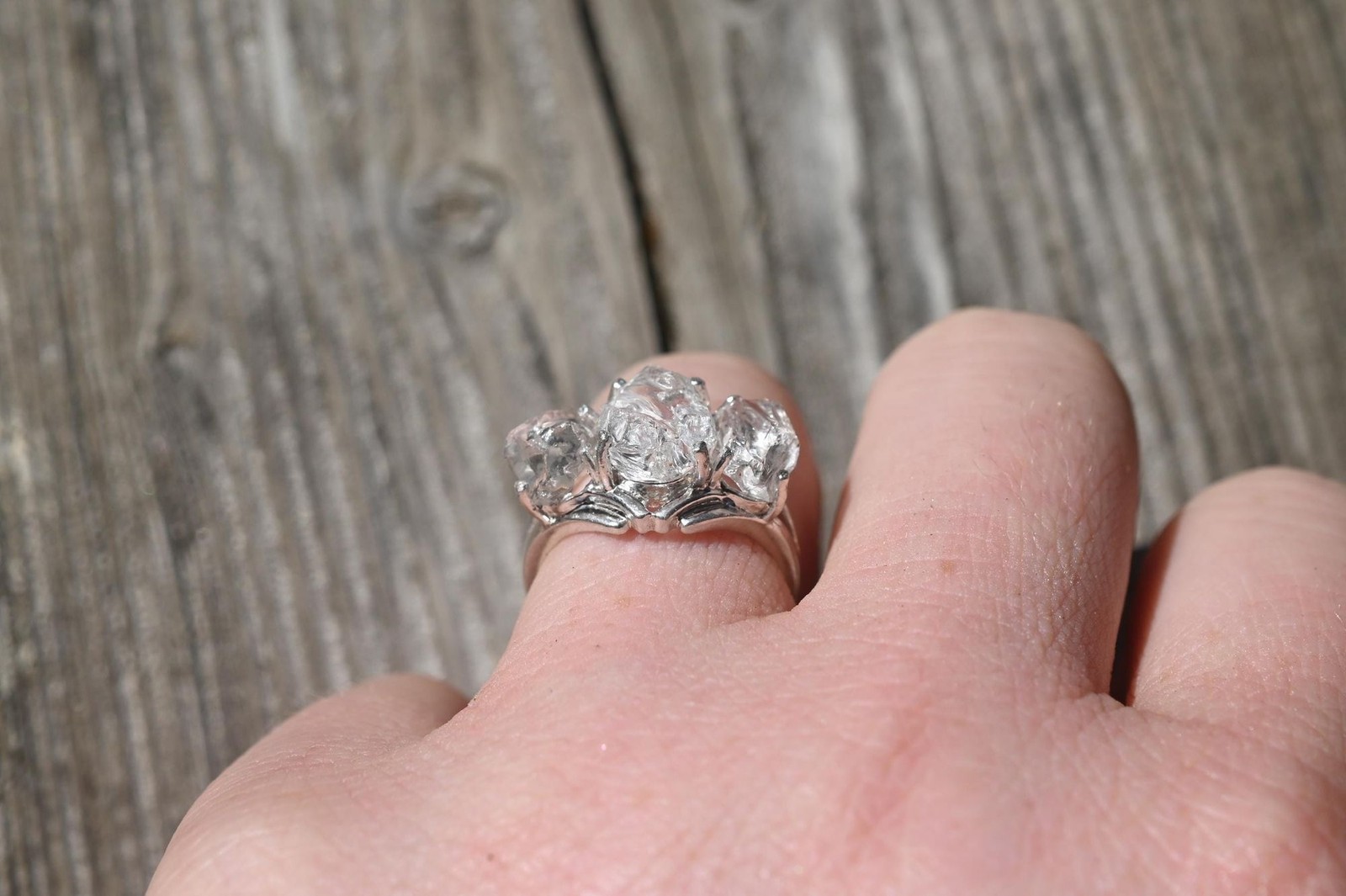 Engagement ring Lake county diamond sterling silver size 3 4 5 6 7 8 9 10 11 12