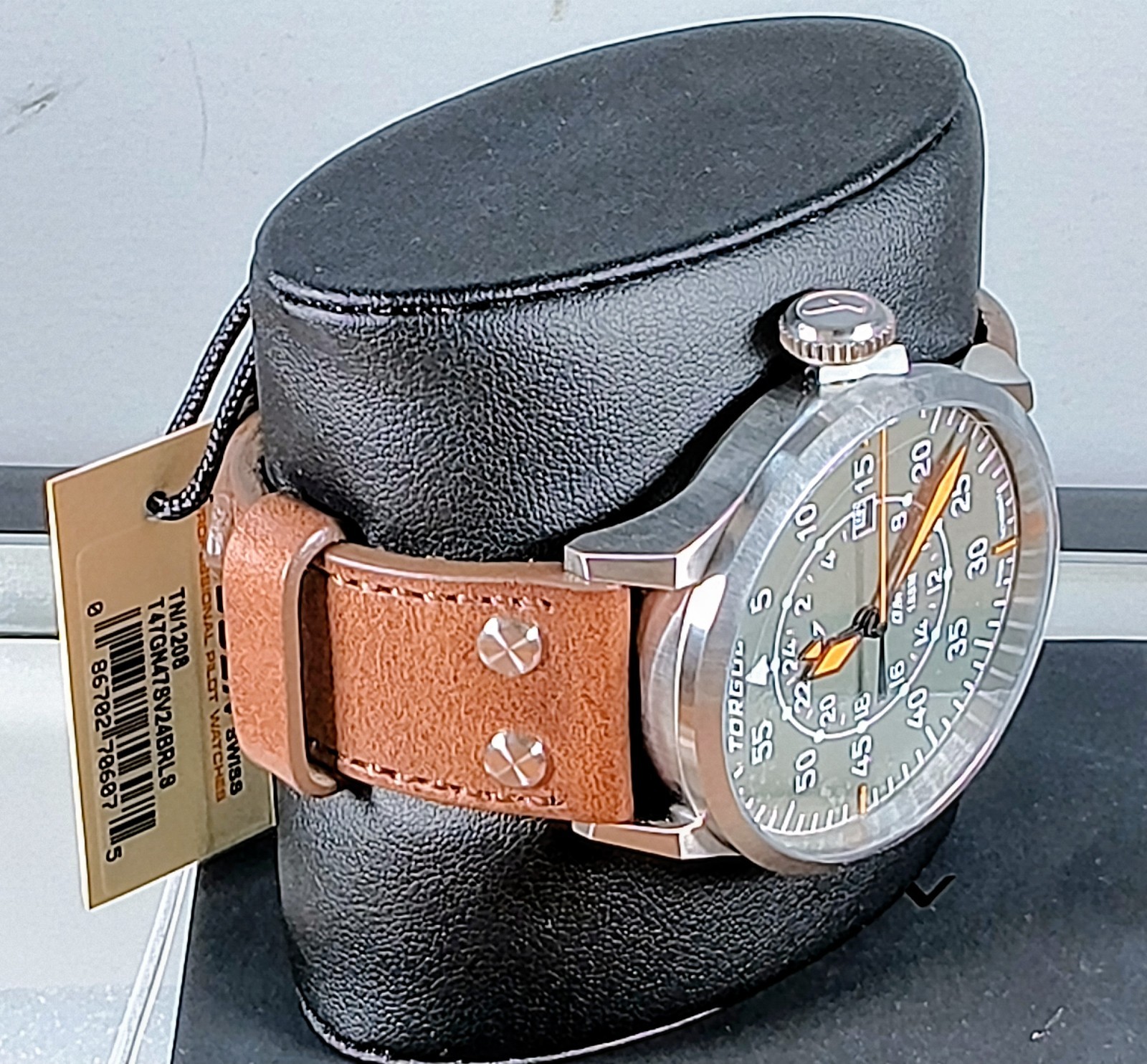 Torgoen T47 Jumbo Green Sapphire GMT Mens Watch – New!