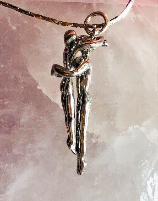 925 Hanging Bodies Male and Female Pendant Hanging Around Together by JKL 170