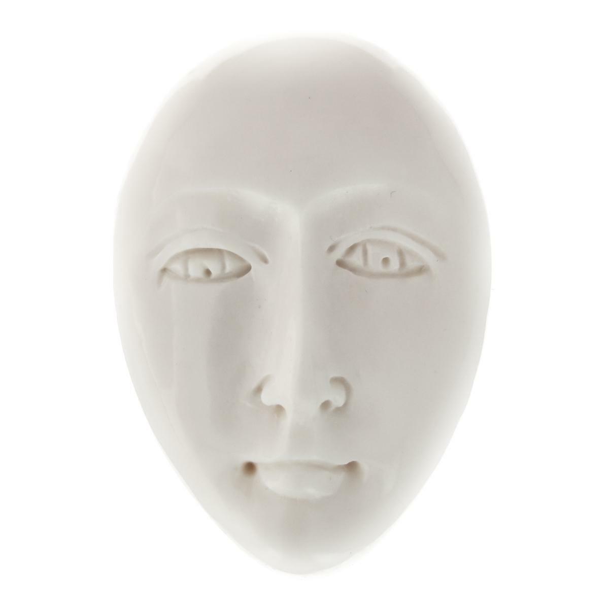 1 5/16″ 33mm 1-5-10Pcs Lot Open Eye Goddess Face Bison Bone Cab Bead Cabochon
