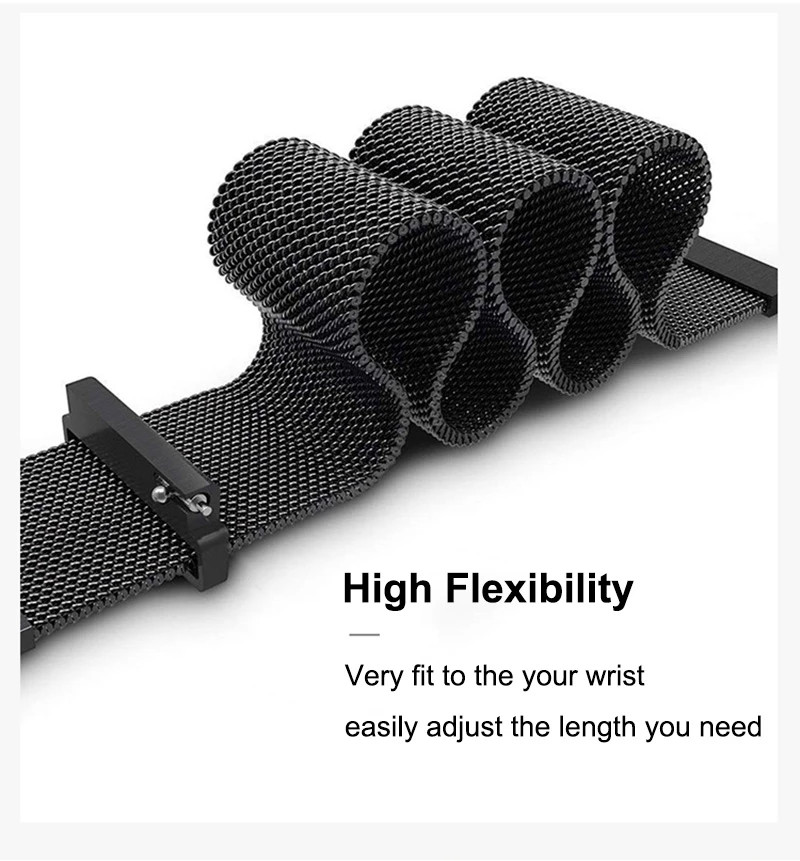 Milanese Loop Strap for Samsung Galaxy Watch 7 6 5 4 Magnetic Metal Watch Band