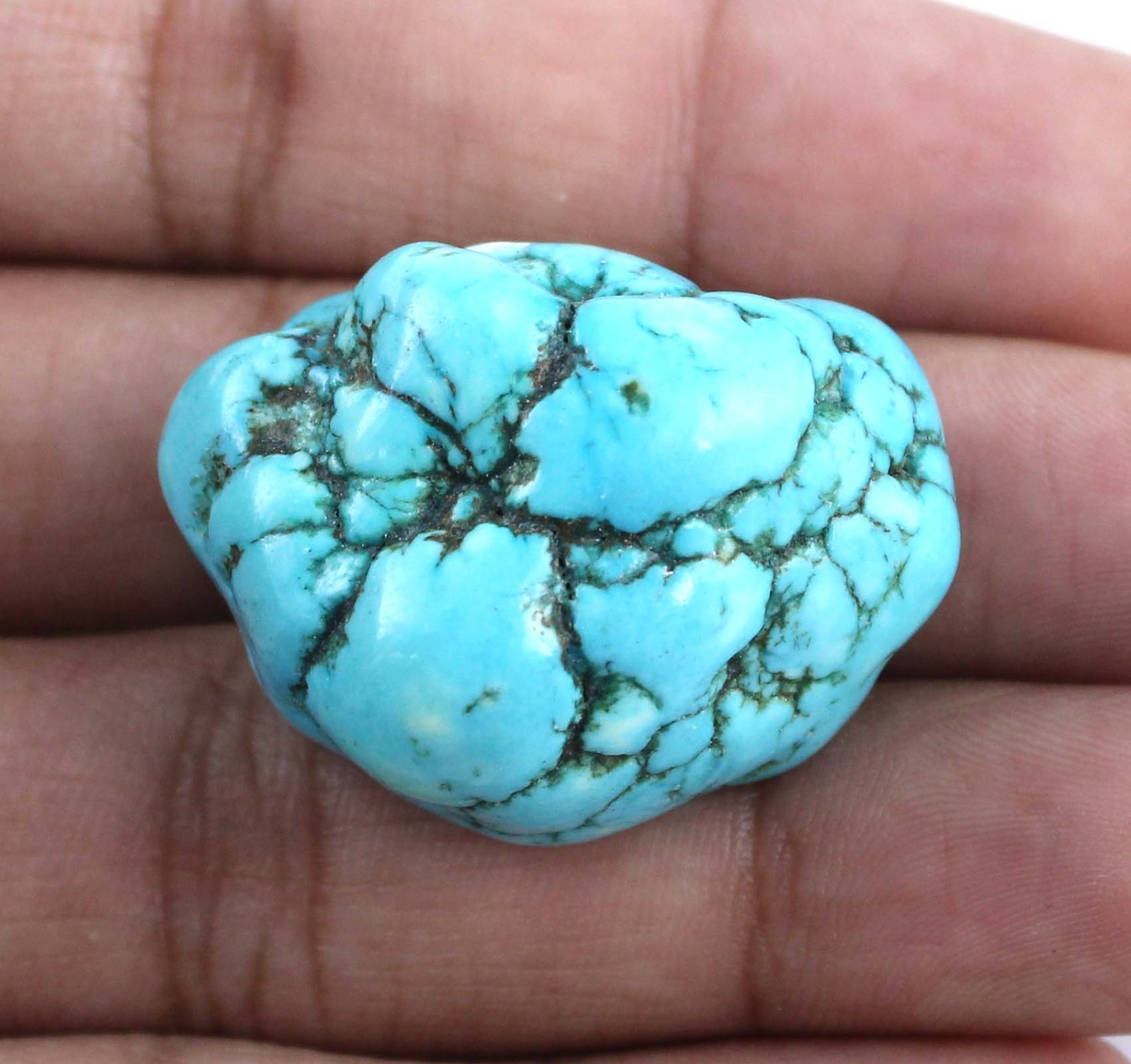 80.85 Ct/34 mm Natural Arizona Blue Turquoise Sleeping Beauty Gemstone Rough