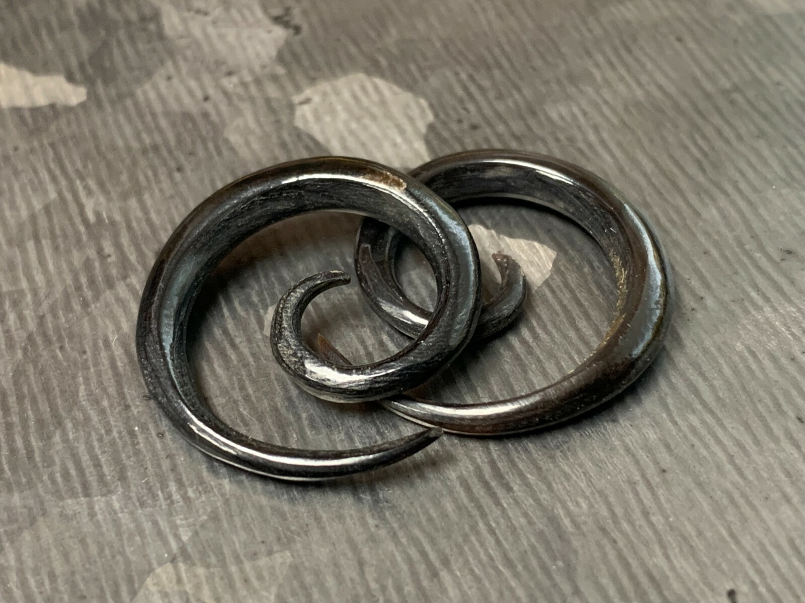 PAIR Organic Horn Spiral Tapers Plugs Tunnels Gauges Body Jewelry